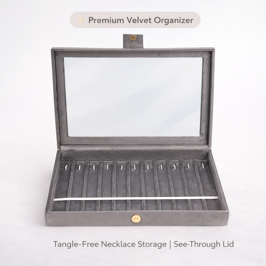 Premium Chain & Necklace Organizer Box