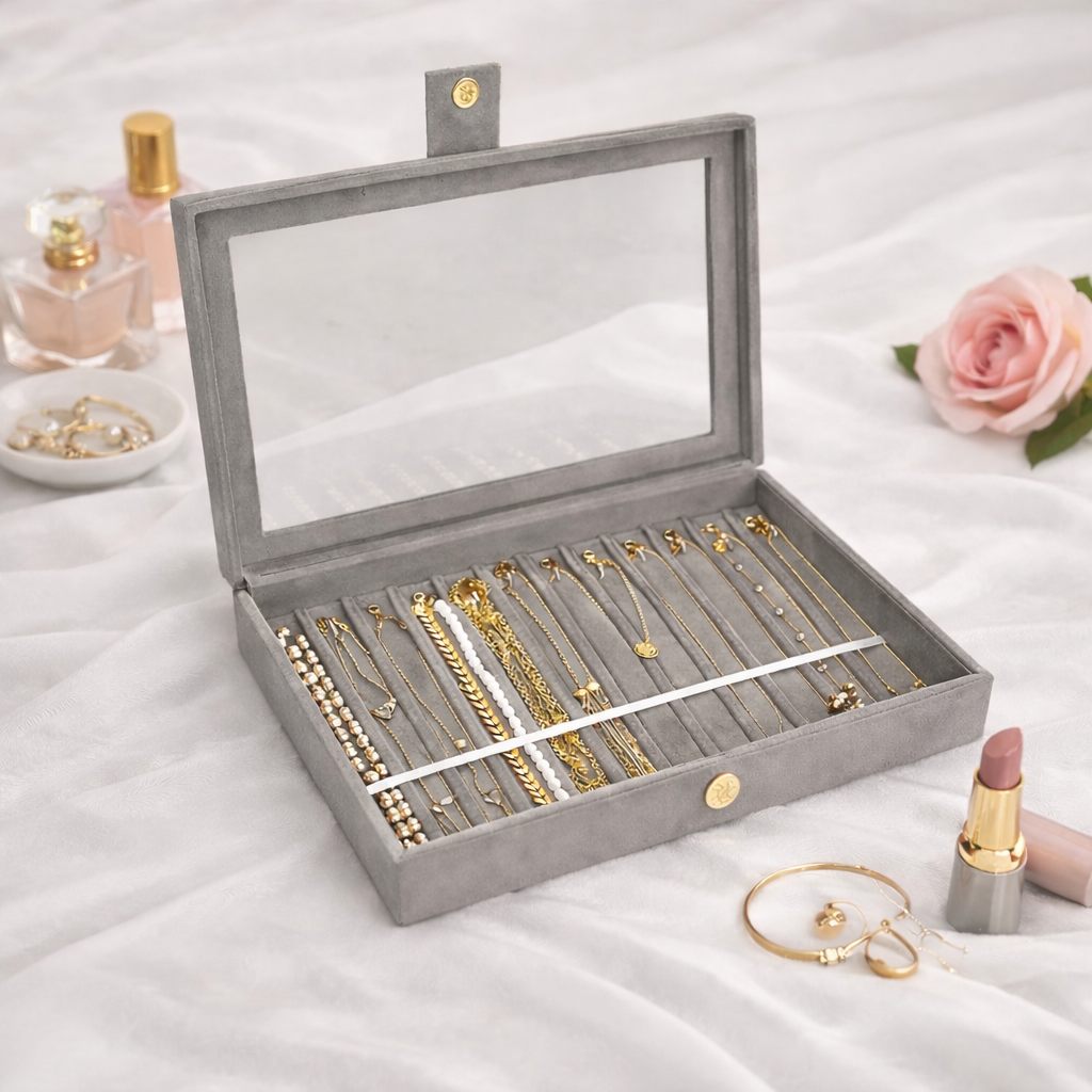 Premium Chain & Necklace Organizer Box